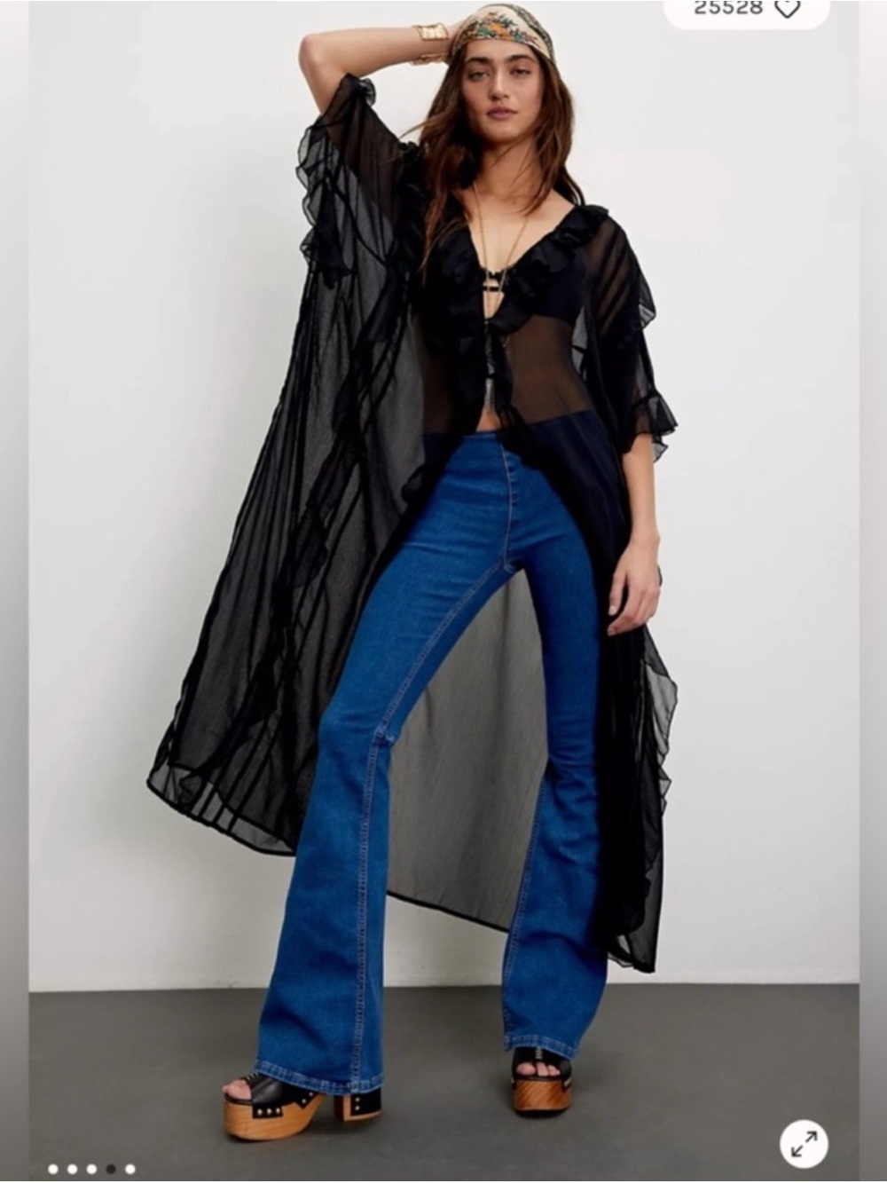 NWT Free People We The Free Penny Pull On Flare Jeans, rich blue, size 27